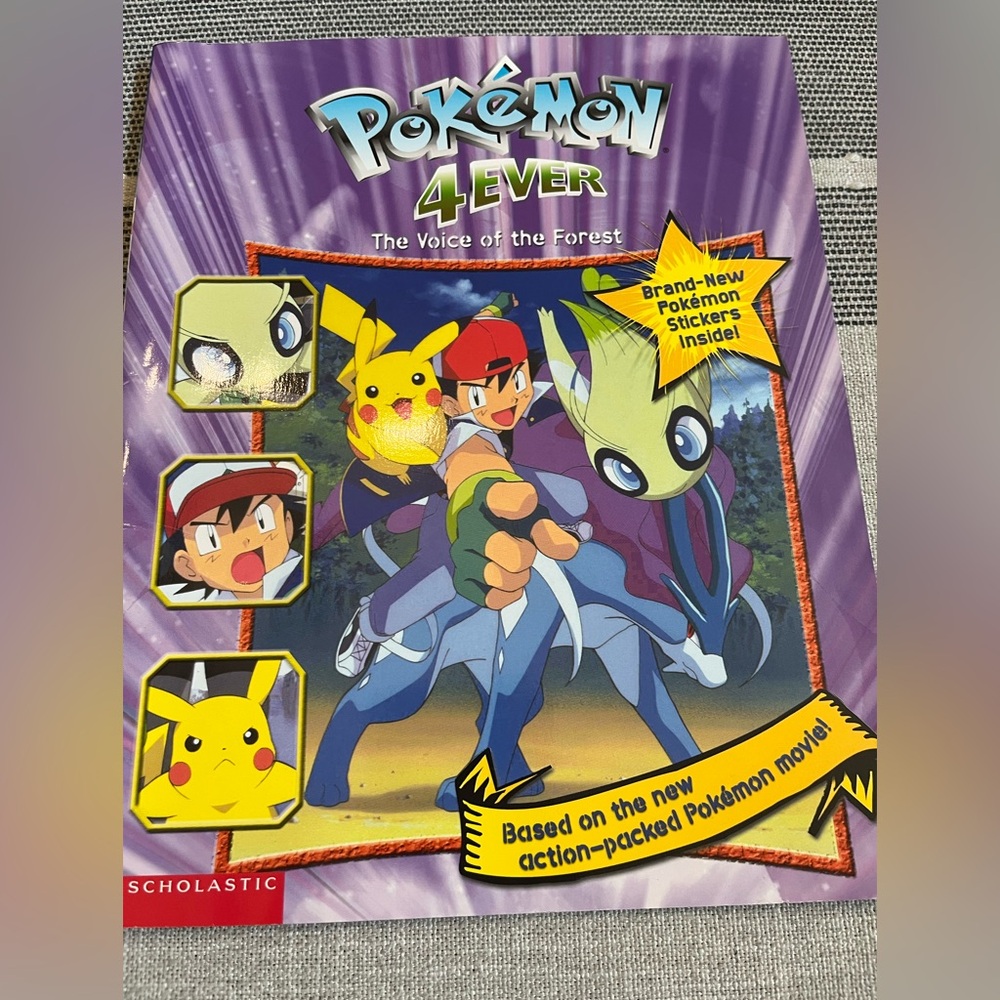 ❤️ 3 for $12 2002 Pokemon 4Ever The Voice of The Forest Movie Book